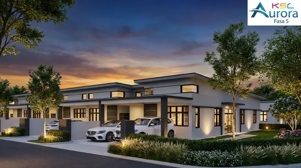 Aurora 5 single-storey freehold landed homes in Bestari Indah, Johor